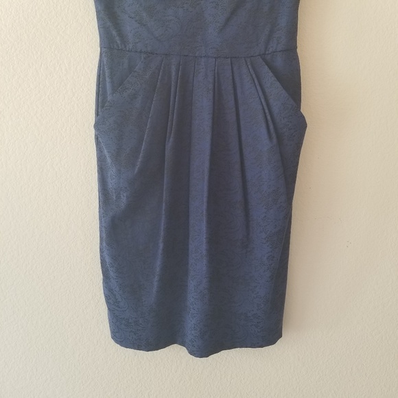 BISOU BISOU SIZE 6 BLACK/BLUE DRESS - Picture 3 of 5